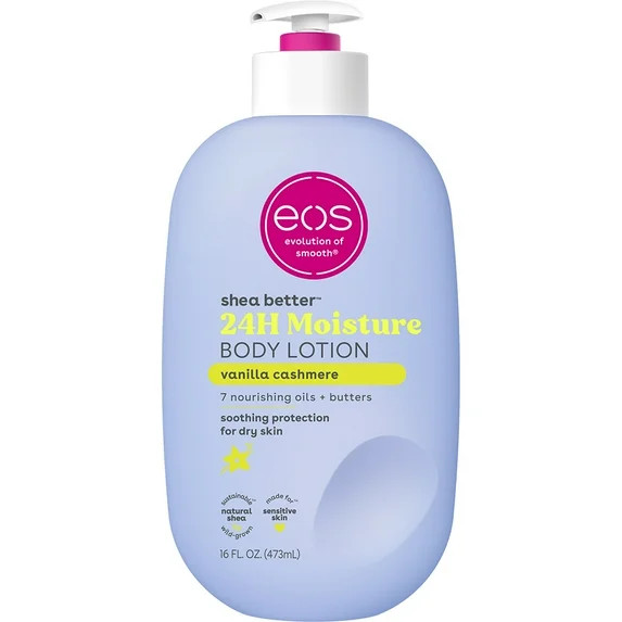 eos Shea Better 24H Moisture Body Lotion, Vanilla Cashmere, for Dry Skin, 16 fl oz - Walmart.com | Walmart (US)
