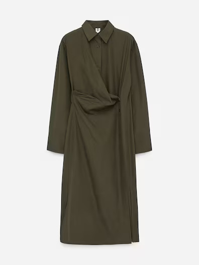 Wickelkleid in Midilänge - Dunkelgrün - Ladies | H&M AT | H&M (DE, AT, CH, NL, FI)