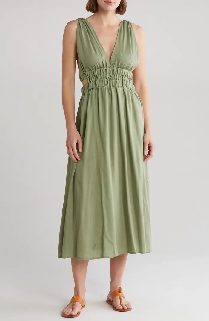Smocked Side Cutout Dress | Nordstrom Rack