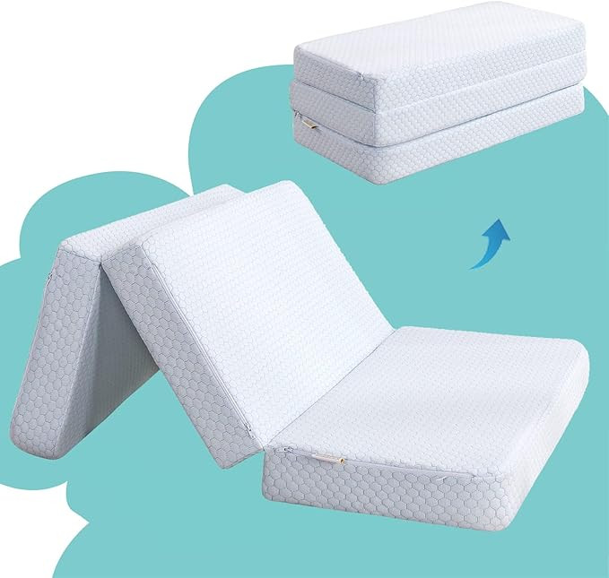 Hush Hutting Pack and Play Mattress Topper, Trifold Pack n Play Mattresses for Travel, Foldable M... | Amazon (US)
