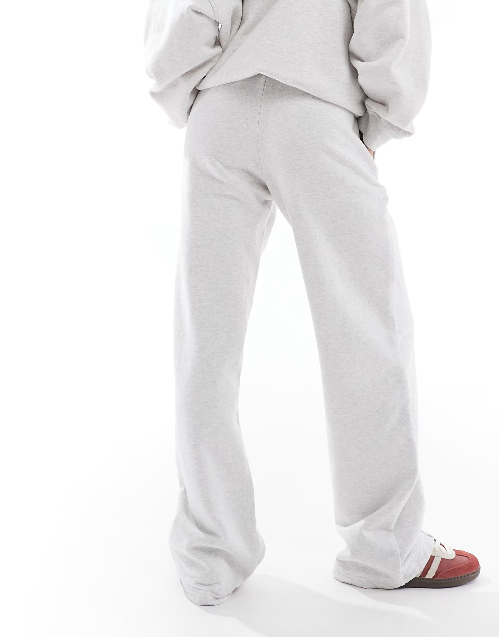 4th & Reckless wide leg jogger co-ord in light grey | ASOS (Global)