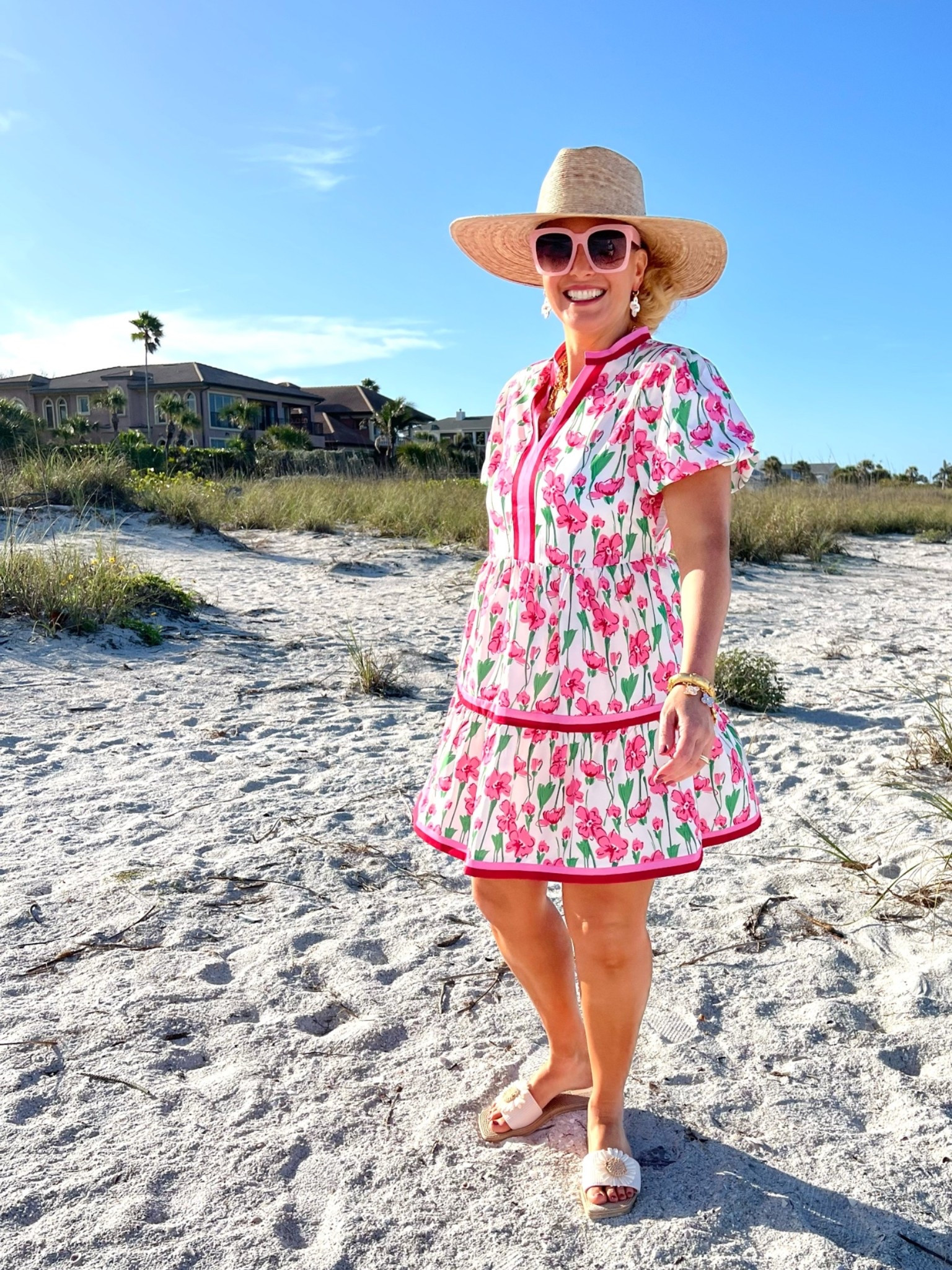 🏝️Pack these clothing pieces and accessories for your next tropical getaway!

Giving you summer style in this amazon dress. It makes a fantastic beach coverup too! Wearing a medium. Fits true to size.

💎Pair it with @julievos jewelry and head out to lunch after the beach.

👒Don’t forget to pick up my straw hat and sunglasses to complete the look.

#floraldress #summerstyle #founditonamazon @amazonfashion @jtstjtst11

#LTKSeasonal #LTKOver40 #LTKSaleAlert #LTKTravel #LTKgrwm #LTKootd #LTKMidsize #LTKSwim