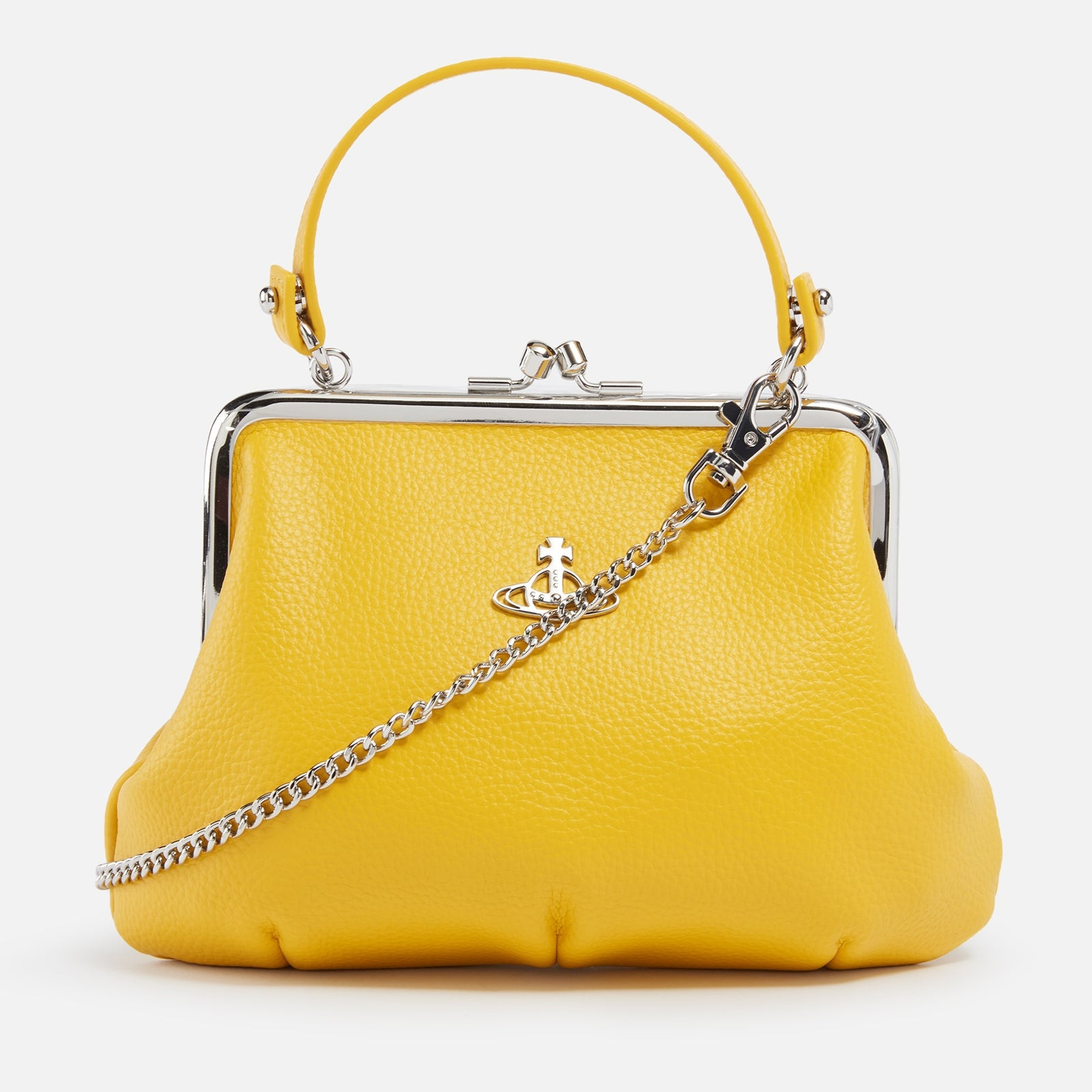Vivienne Westwood Pebble-Grain Faux Leather Granny Frame Purse | Coggles | Coggles (Global)