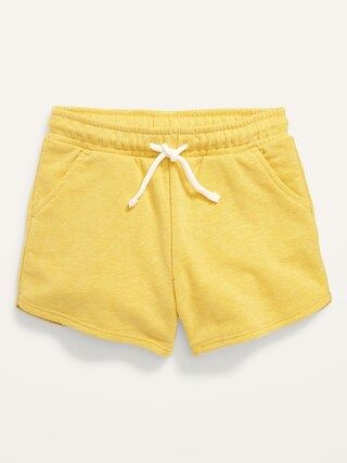 French Terry Drawstring Dolphin-Hem Shorts for Toddler Girls | Old Navy (CA)