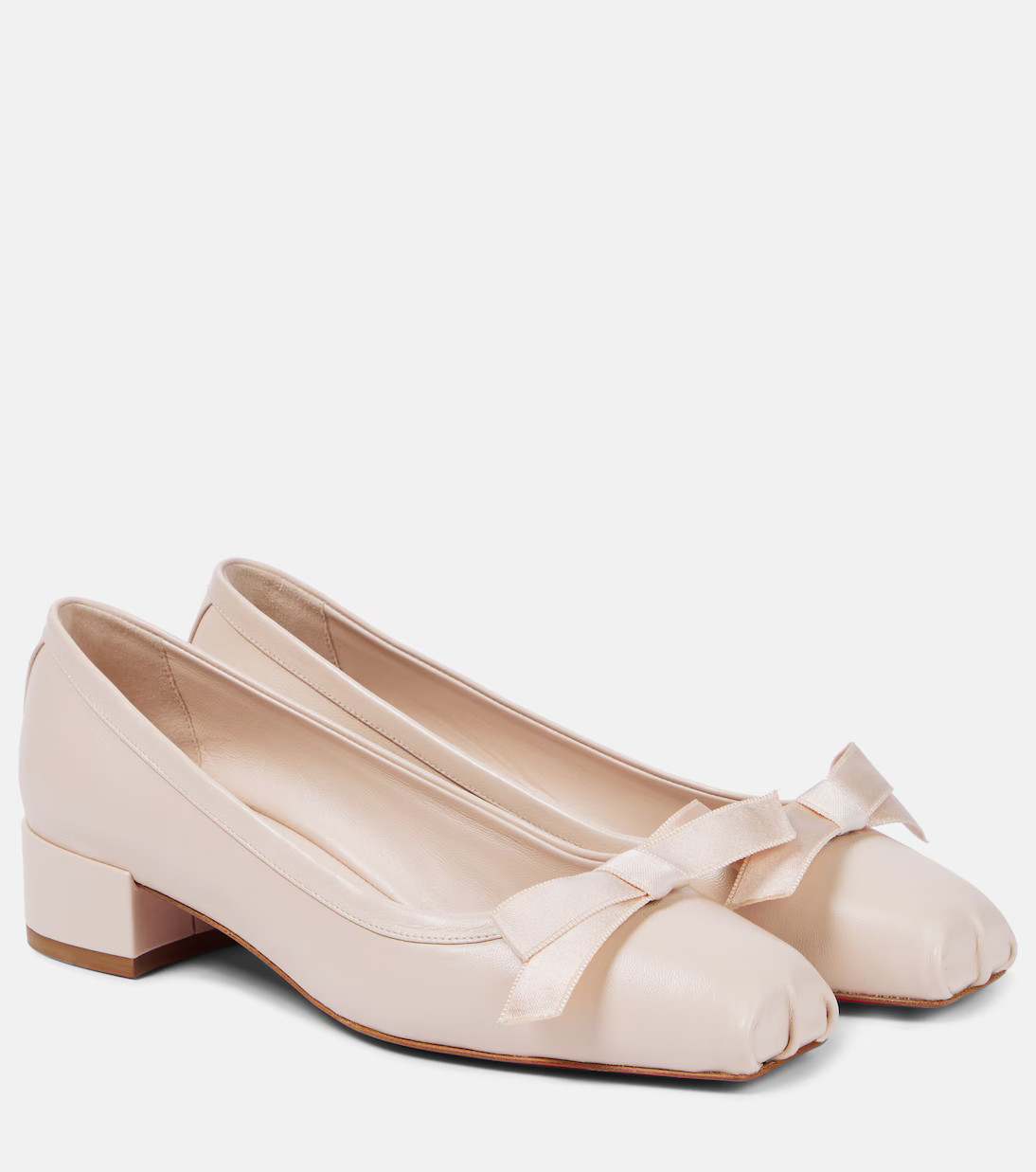 Mamaflirt bow-detail leather pumps | Mytheresa (US/CA)