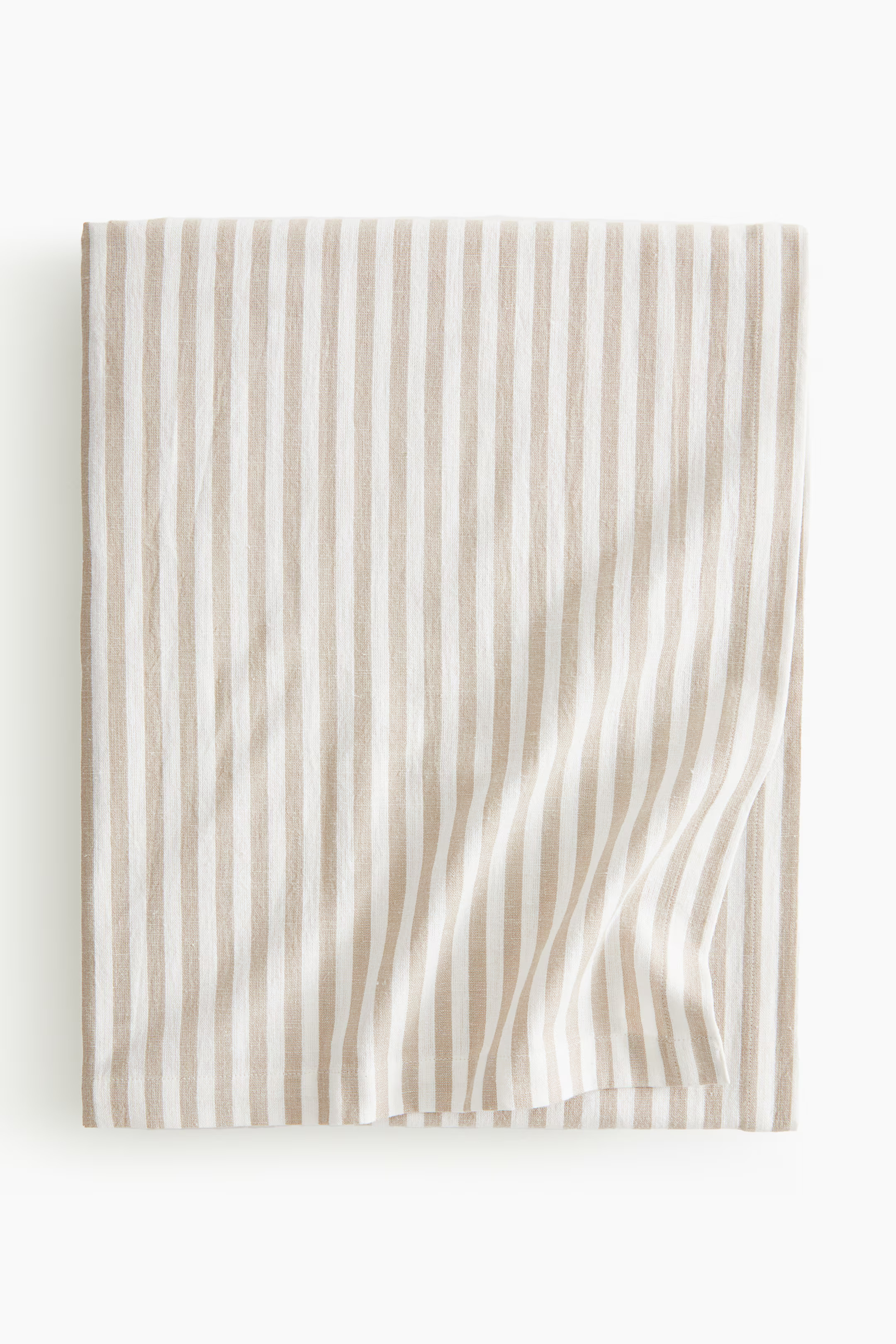 Cotton-Blend Tablecloth - Beige/striped - Home All | H&M US | H&M (US + CA)