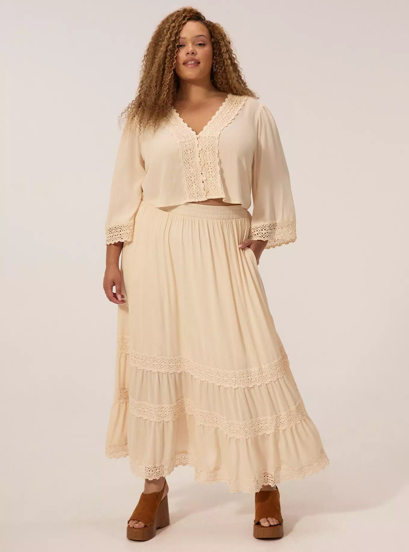 Festi Tiered Maxi Skirt | Torrid (US & Canada)