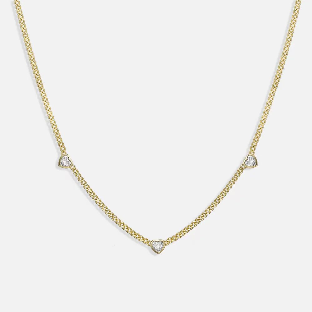 Heart-Struck Crystal Gold Vermeil Necklace | Victoria Emerson