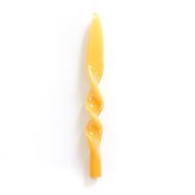Lacquer Twist Tapers (Set of 2), Marigold | The Avenue