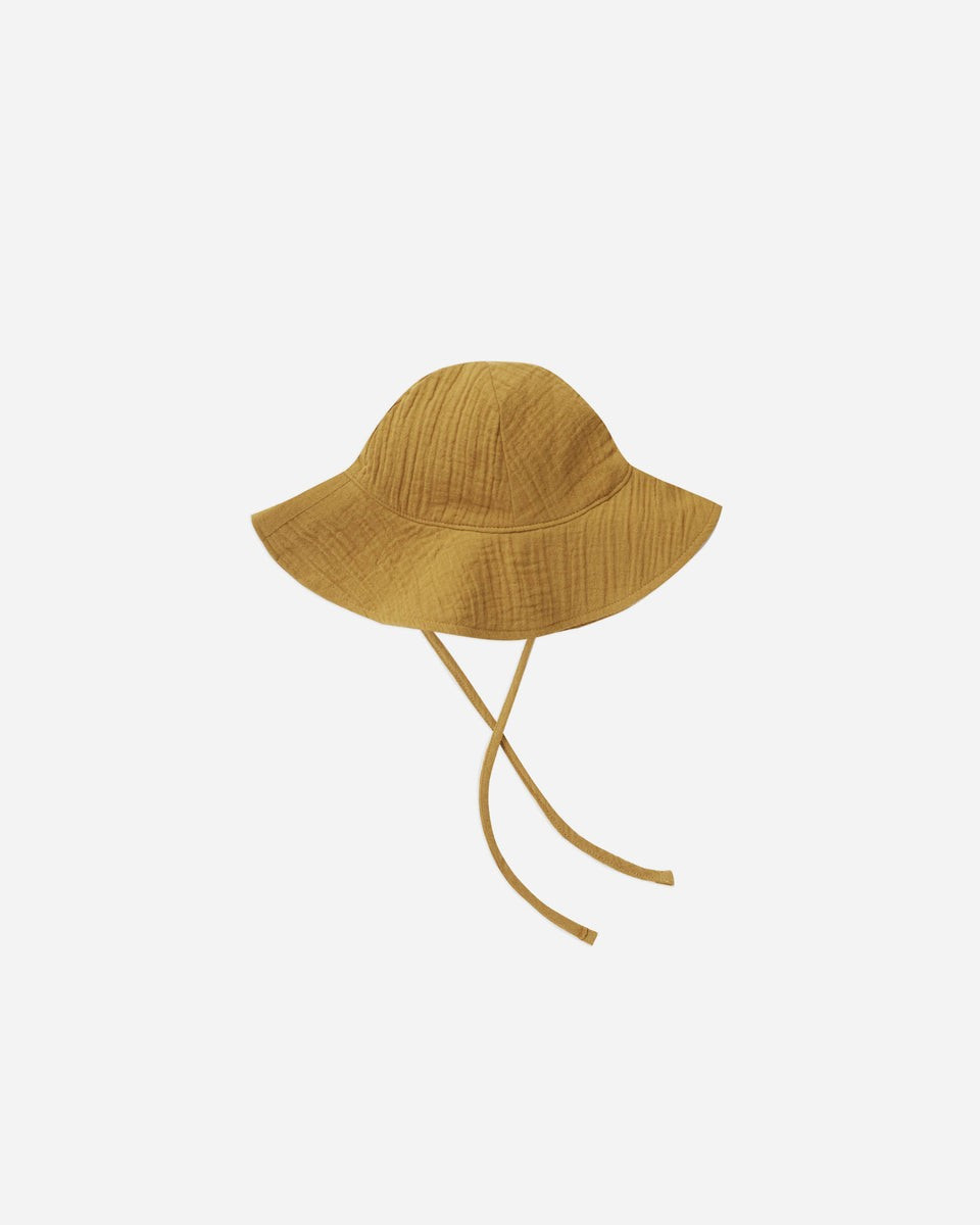 floppy sun hat | gold | Rylee + Cru