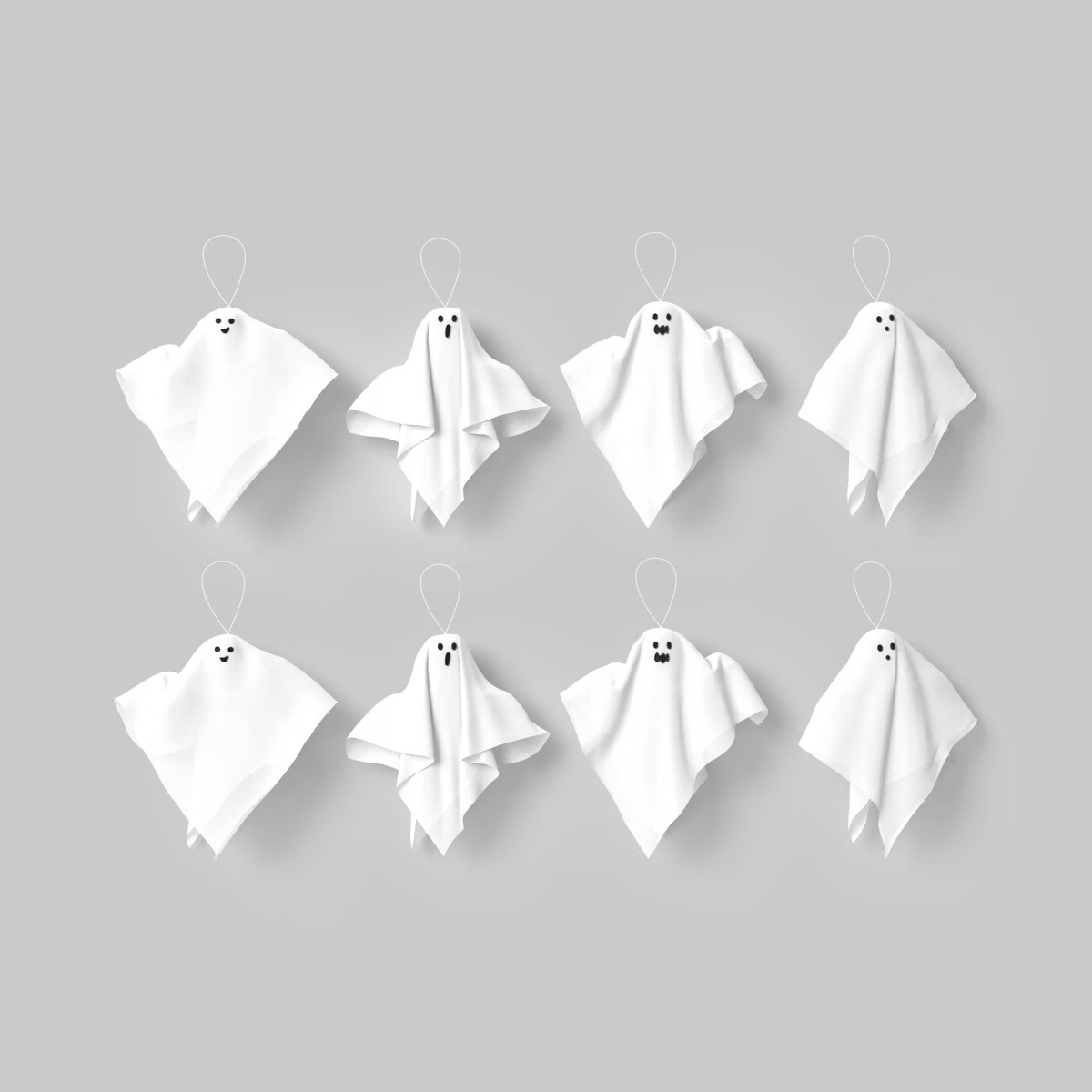 8ct Halloween Decor Kit Ghosts - Hyde and EEK! Boutique™: No Assembly | Target