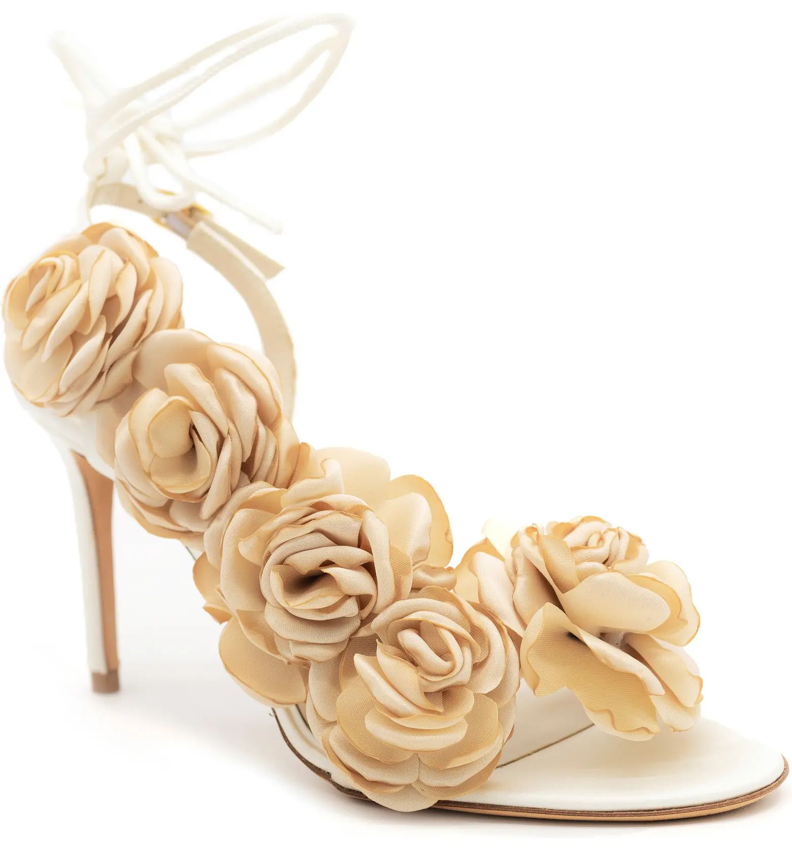 Hensley Silk Flower Strappy Sandal (Women) | Nordstrom