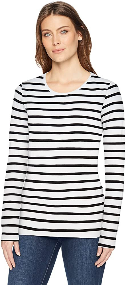 Amazon Essentials Women's Classic-Fit Long-Sleeve Crewneck T-Shirt (Available in Plus Size) | Amazon (US)