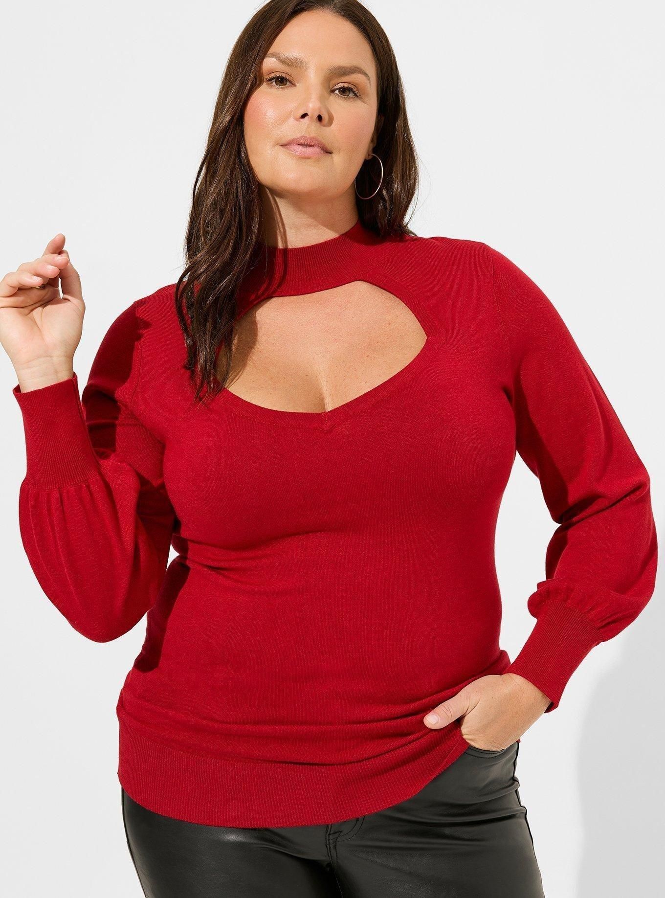 Fitted Pullover Mock Neck Sweater | Torrid (US & Canada)