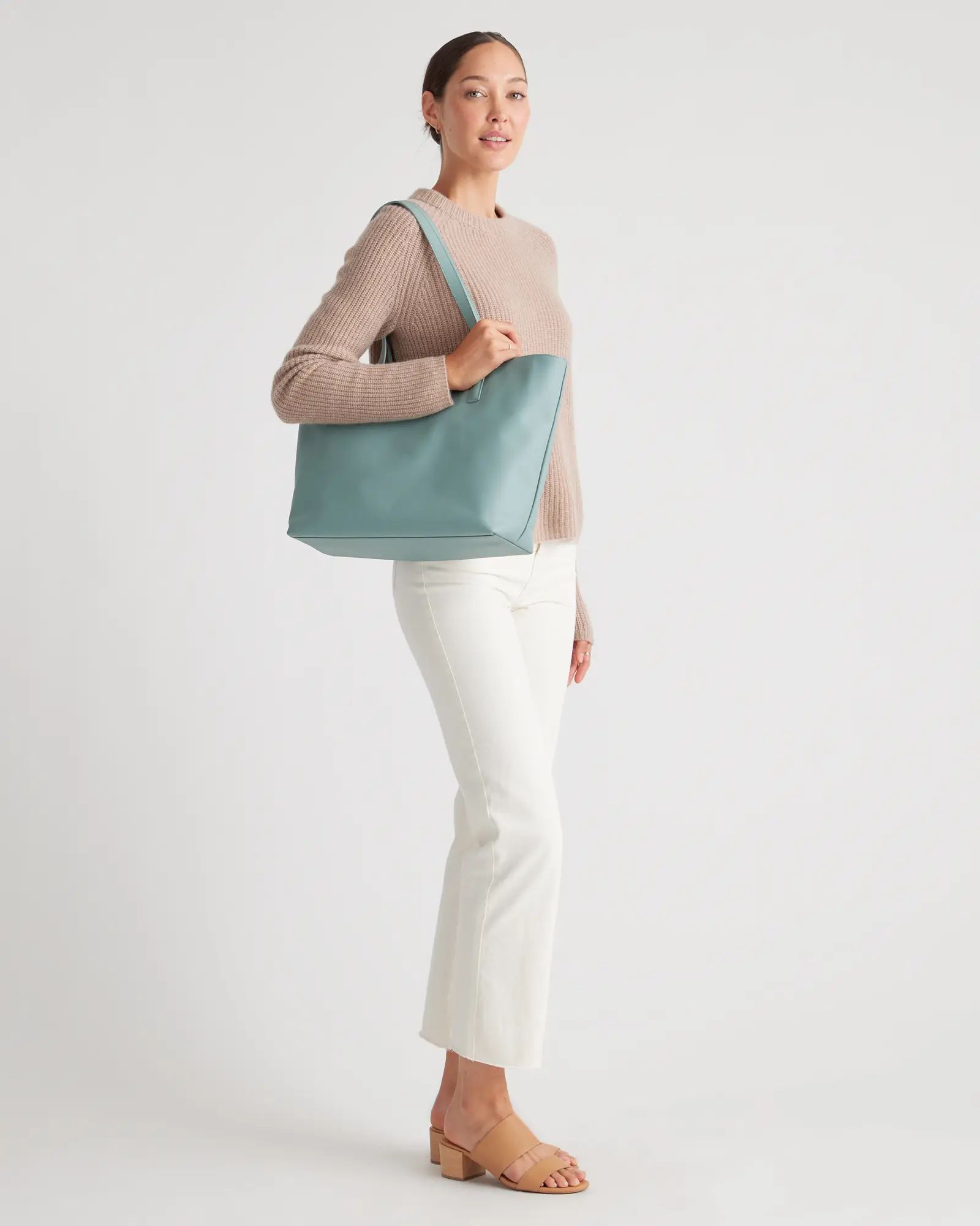 Classic Italian Leather Tote | Quince