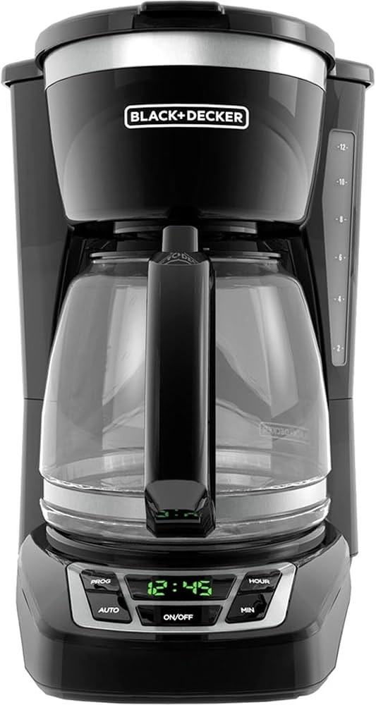BLACK+DECKER 12-Cup Digital Coffee Maker, Programmable, Washable Basket Filter, Sneak-A-Cup, Auto... | Amazon (US)