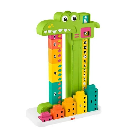 Fisher-Price Adding Alligator Educational Toy with 10 Stacking Blocks for Preschool Kids | Walmart (US)