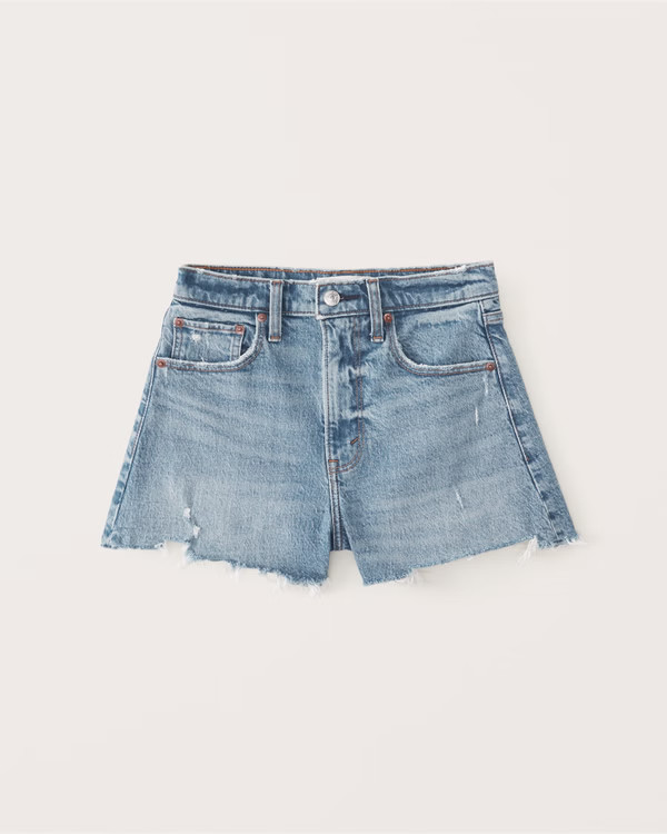 90s High Rise Cutoff Shorts | Abercrombie & Fitch (US)