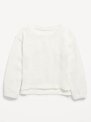 Cozy Rib-Knit Chenille Sweater for Girls | Old Navy (US)