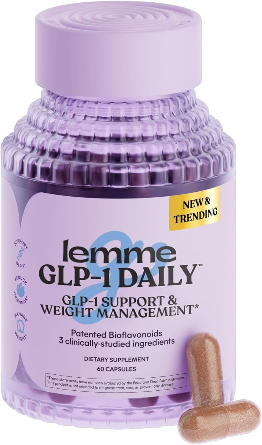 Lemme GLP-1 Daily, Clinically Studied Ingredients to Reduce Hunger & Cravings, Promote GLP-1 Prod... | Amazon (US)