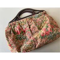 Vintage Quilted Purse/Vintage Handmade Quilt Purse Bag | Etsy (US)