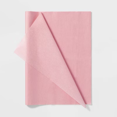 8ct Pegged Tissue Papers Pink - Spritz™: Gift Bag Tissue for Fall & Easter, Solid Pattern, 16.5... | Target