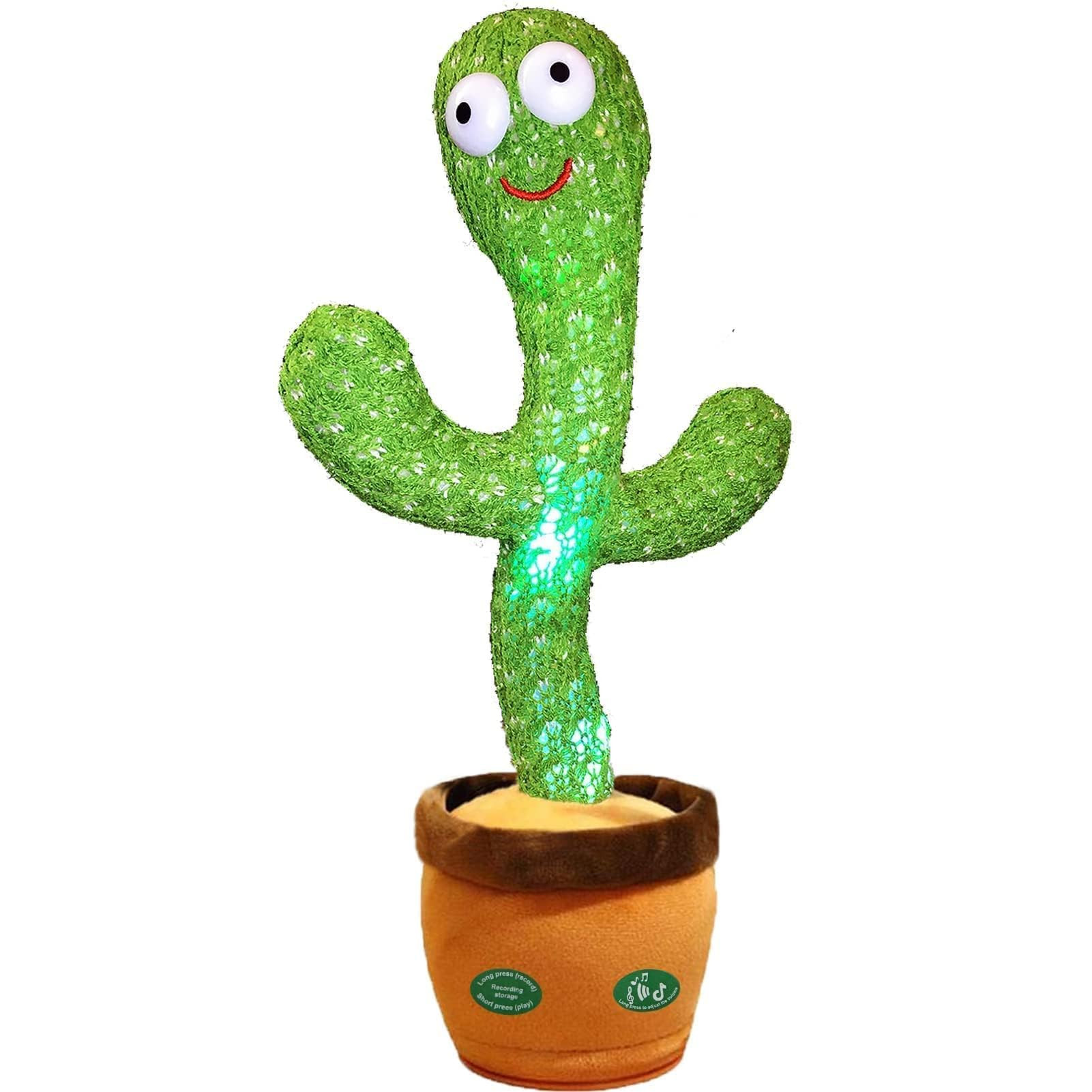 Pbooo Dancing Talking Cactus Mimicking Toy,Talking Repeat Singing Sunny Cactus Toy 120 Pcs Songs ... | Amazon (US)