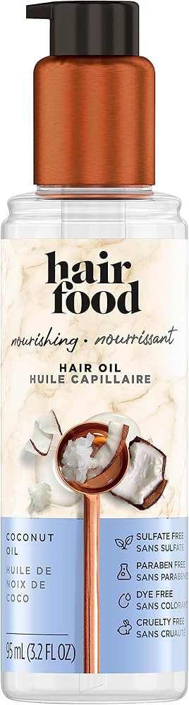 Hair Food Sulfate Free Hair Oil Dye Free Smoothing and Nourishing Treatment, Coconut, Hair Food, ... | Amazon (US)