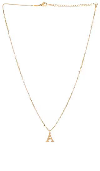 Letter Necklace in Gold | Revolve Clothing (Global)