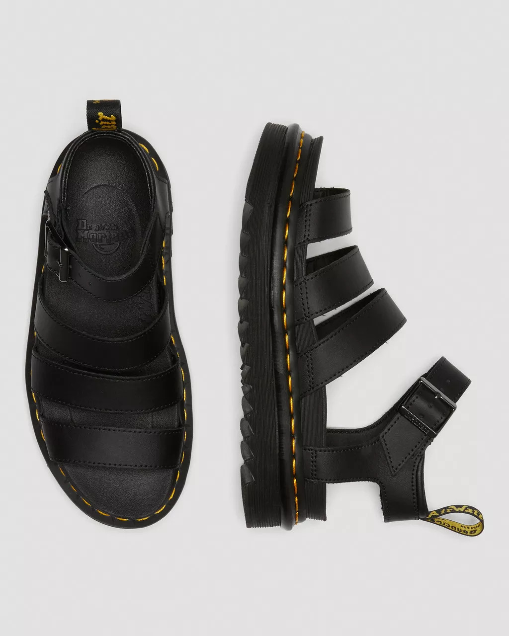 Blaire Hydro Leather Strap Sandals | Dr. Martens