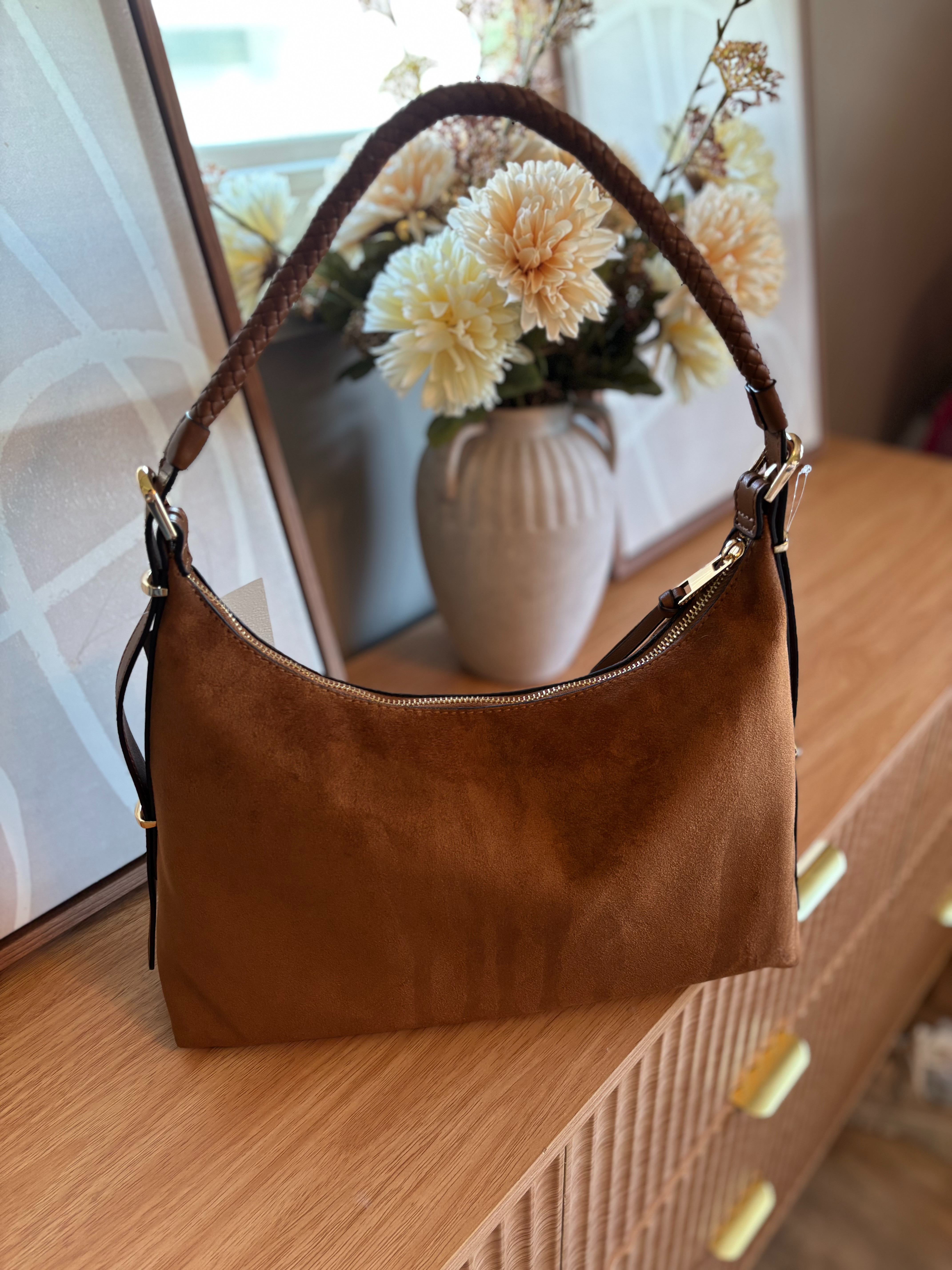 new walmart fall bag faux suede looks like Coach! wow 

 #LTKSeasonal #LTKWorkwear