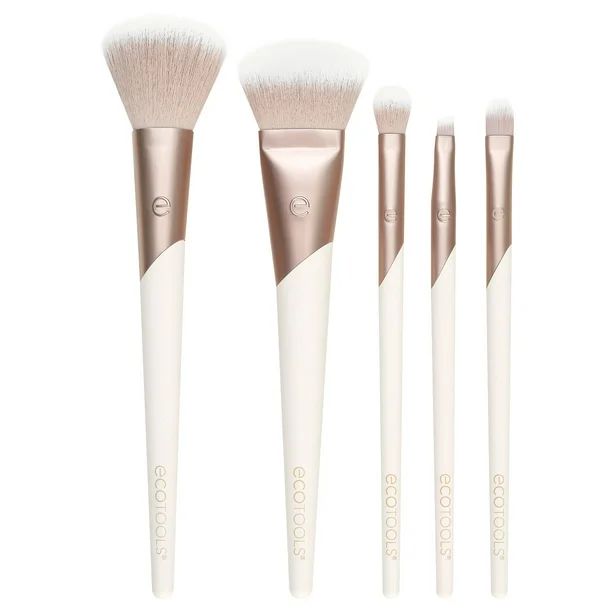 EcoTools Luxe Natural Elegance Professional Face Makeup & Foundation Brush Kit, 5 Piece Set | Walmart (US)