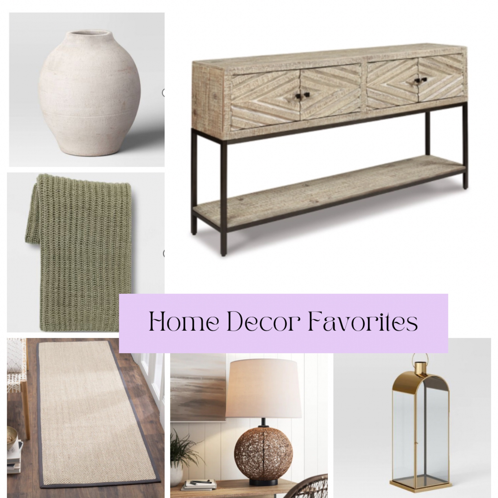 Entryway decor
Console table, sofa table, woven jute rug, jute runner, sand & stable wicker table lamp, rattan table lamp, large ceramic artisan vase, rustic artisan vase, gold metal lantern, chunky knit throw blanket 

#LTKstyletip #LTKhome #LTKfamily