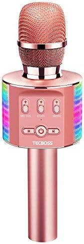 Amazon.com: TECBOSS Karaoke Microphone for Kids, Wireless Bluetooth Karaoke Microphone Portable H... | Amazon (US)
