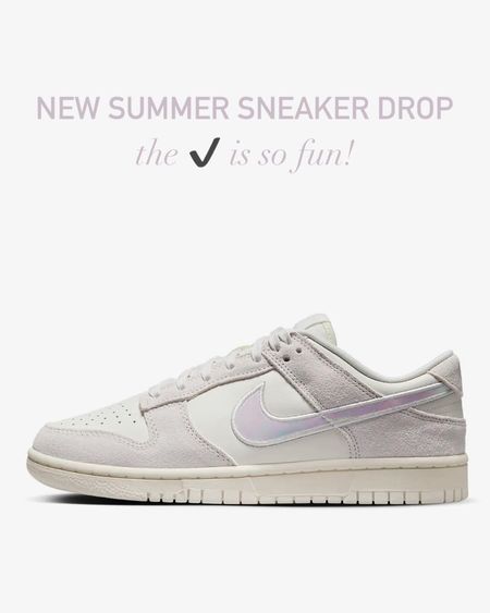 New Nike Low Dunk color drop! 💜 If you’re looking to update your sneakers for summer, these are perfect. TTS. 

Nike Dunk sneakers, summer sneakers, pink sneakers, purple sneakers, Nike sneakers, summer outfit, The Stylizt 



#LTKSeasonal #LTKShoeCrush #LTKStyleTip