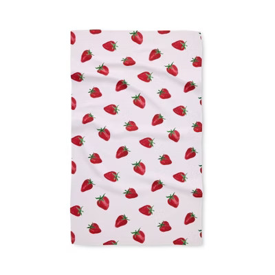 Geometry Kitchen Tea Towel Berry Cute | Target
