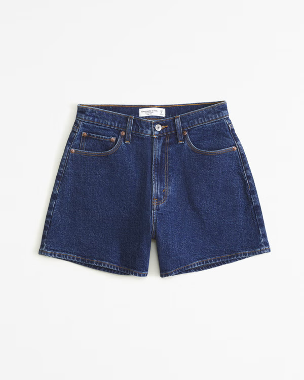 Curve Love High Rise Dad Short | Abercrombie & Fitch (US)