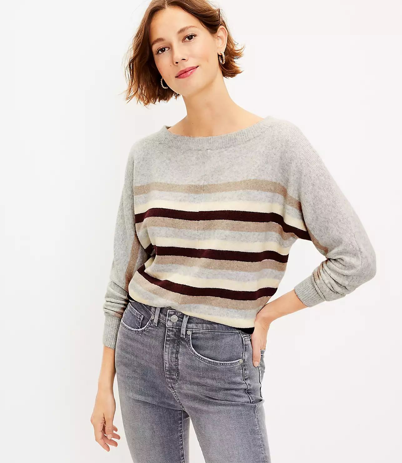 Striped Dolman Sweater | LOFT