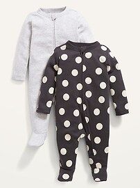 Unisex 2-Pack Sleep & Play Footed One-Piece for Baby | Old Navy (US)
