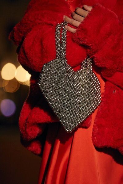 Ball Bead Heart Handbag | Forever 21 (US)