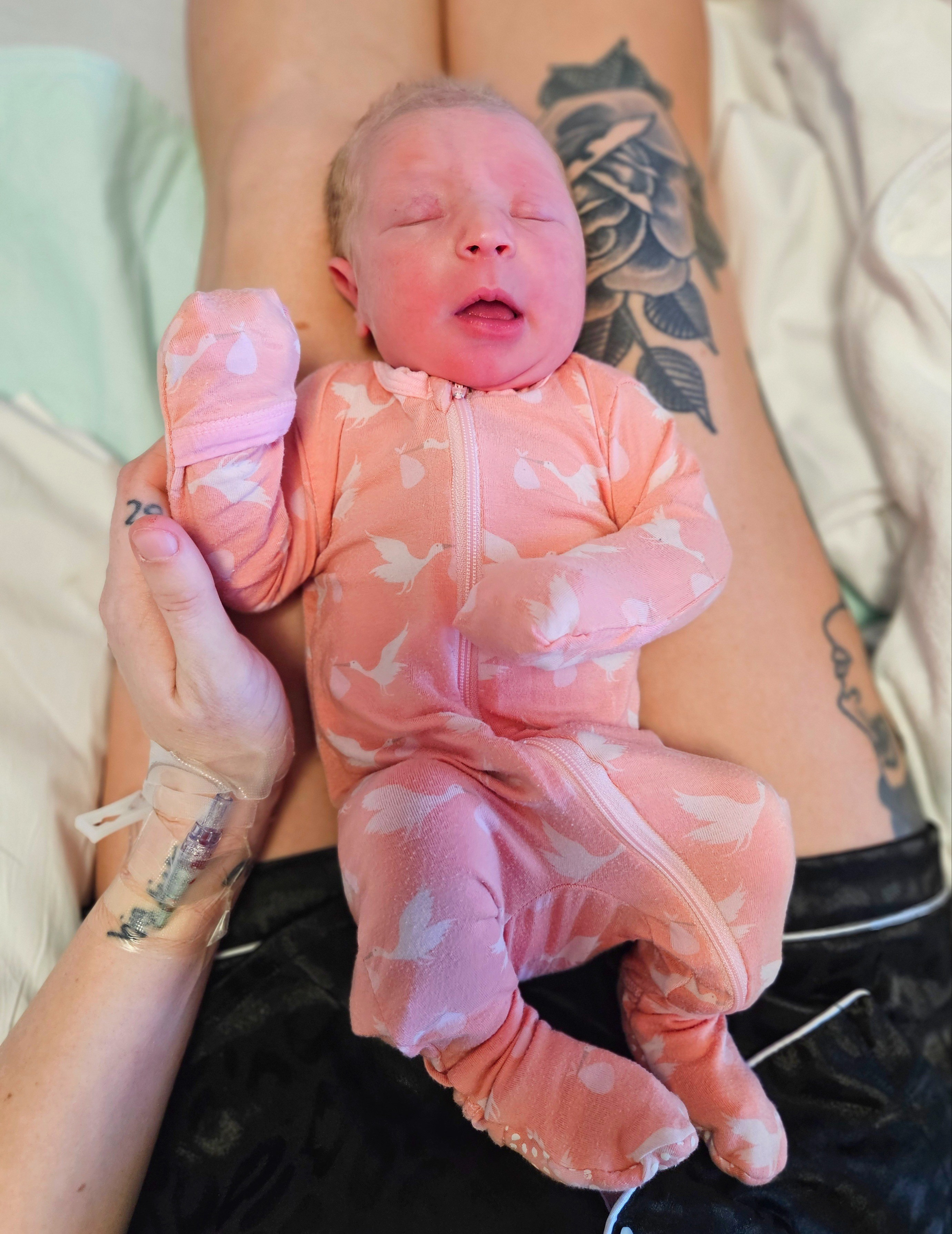 Stork Kickee Pants baby sleeper. Matching swaddle blankets. Comes in blue and pink 

#LTKkids #LTKbaby #LTKsalealert