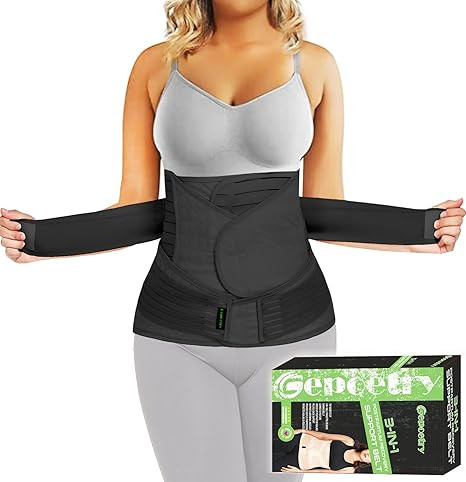 3 in 1 Postpartum Belly Band Wrap Support Recovery Girdles Abdominer Binder Post Surgery Belly&Wa... | Amazon (US)