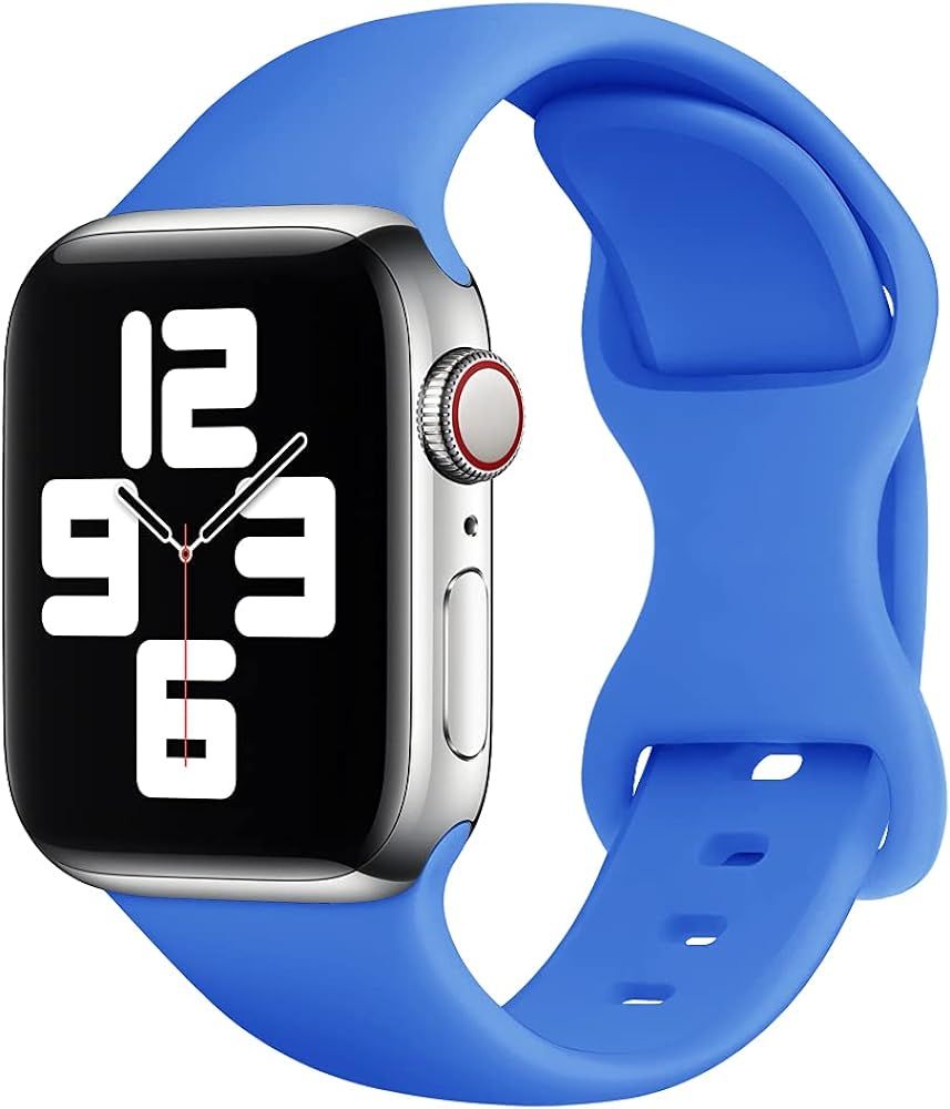 Amazon.com: Aifen Bands Compatible with Apple Watch 38mm 40mm 41mm 42mm 44mm 45mm, Soft Silicone ... | Amazon (US)