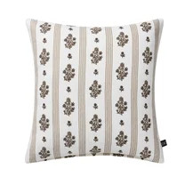 My Texas House 18" x 18" Brown Floral Stripe Decorative Pillow Cover | Walmart (US)