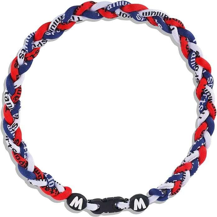 Premium 18inch Baseball Necklace w/Nylon Tri-Braided Rope Tornado Design | Amazon (US)