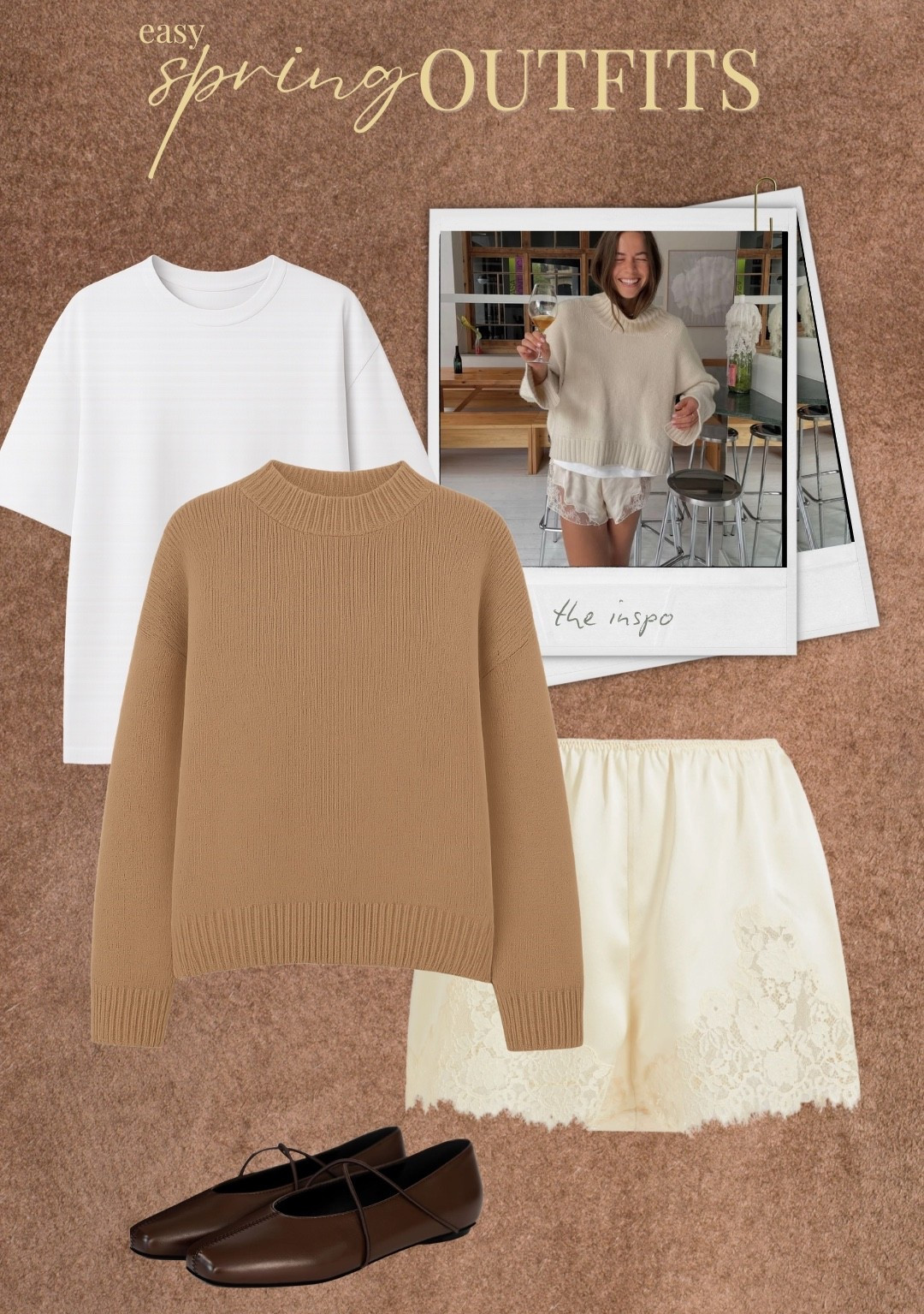 Spring outfits 2026!

Casual spring outfit, silk shorts with lace, flats for springg

#LTKootd #LTKSeasonal