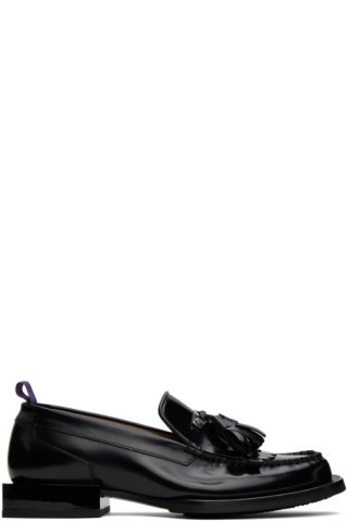 Black Rio Fringe Loafers | SSENSE