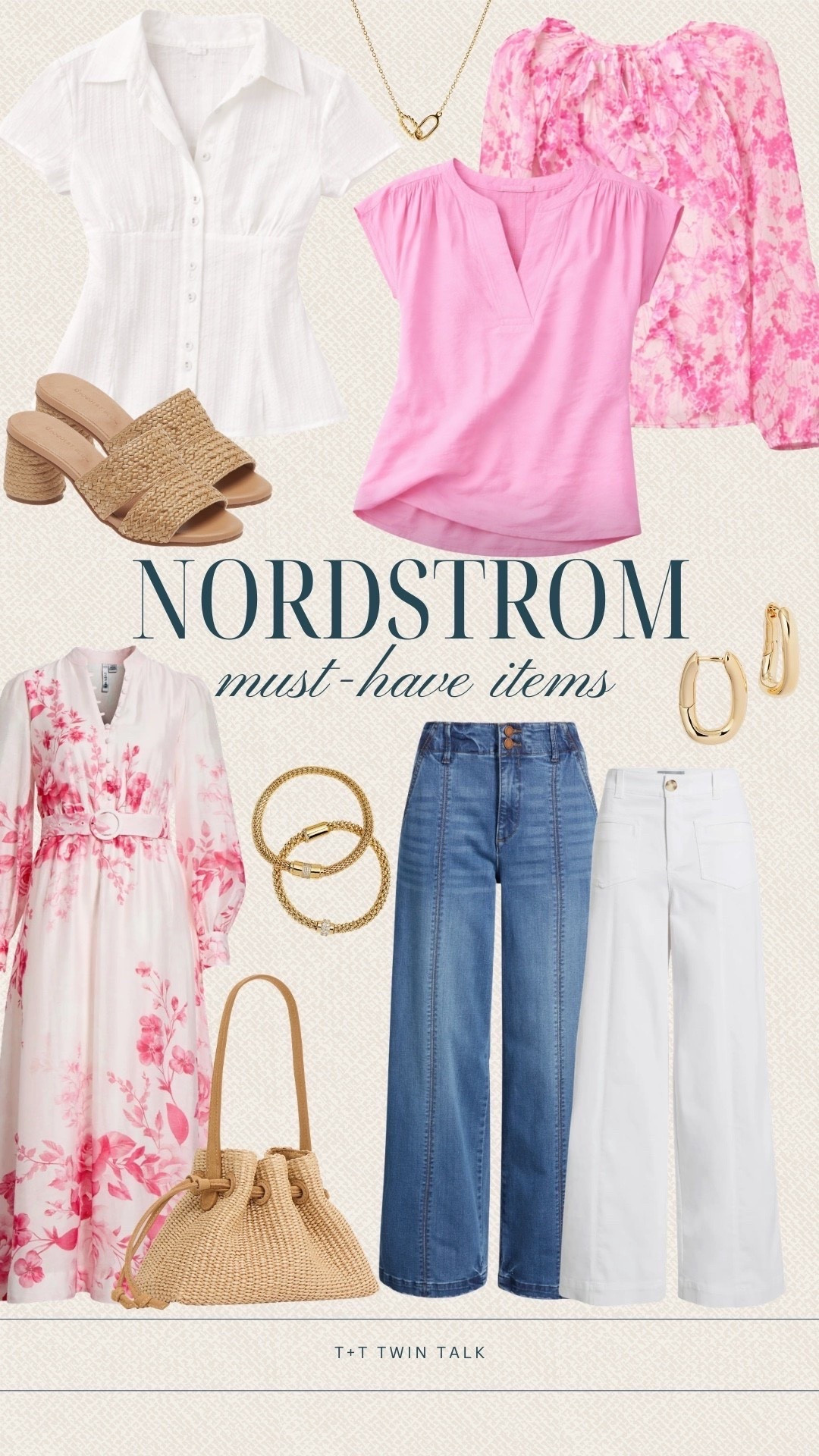 We pulled some of our favorite Nordstrom must-have items! We love pink and white for spring! Mix these pieces for cute everyday looks! s

#LTKMothersDay #LTKMidsize #LTKOver40