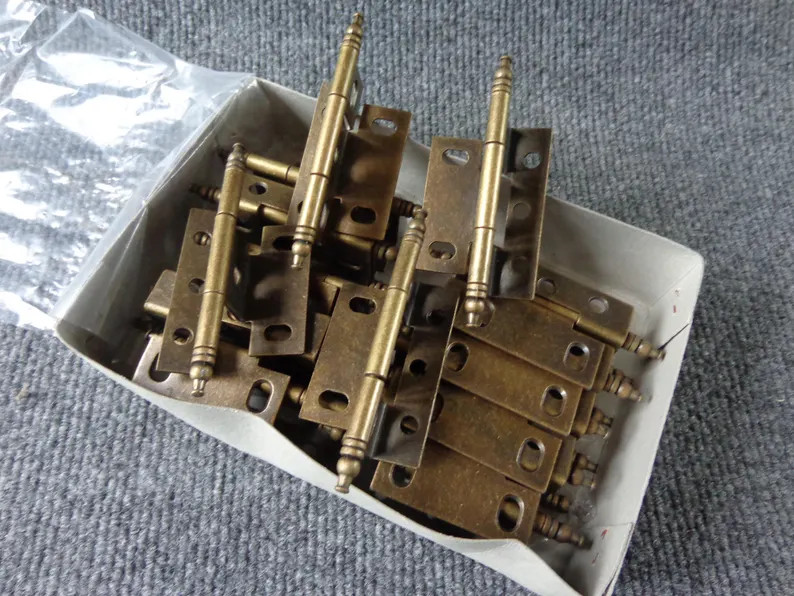 This listing is for 20 NOS (new old stock) non-mortise hinges with minaret finial. Set of 20 (10 ... | Etsy (US)