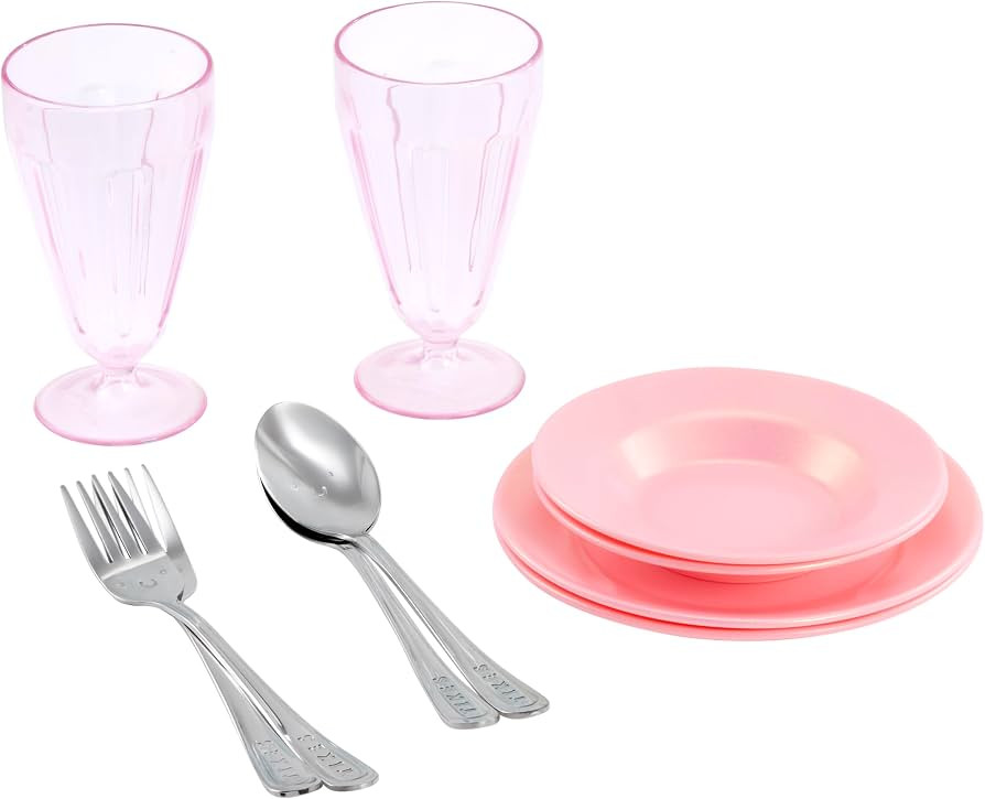Little Tikes Sweet Spaces Dishware Set, Pink, Play Kitchen Cookware, Boys and Girls Ages 3+ Years | Amazon (US)